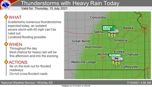 Heavy Rain Expected Today