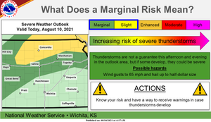 Marginal Risk Of Severe Storms Tonight