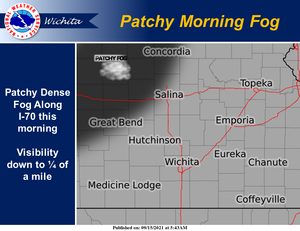 Patchy Fog To The West This Morning