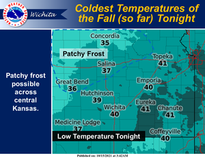 Coldest Temps Of Fall (so far) Tonight