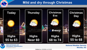 Above Normal Temperatures Through Christmas