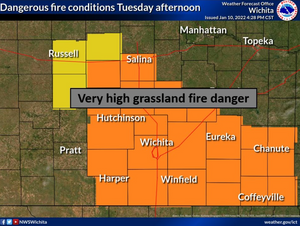 Dangerous Fire Conditions Tuesday Afternoon