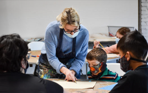 February Mixed Media Class at Salina Art Center