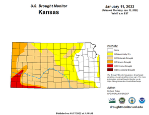 Drought Update: Saline County Abnormally Dry