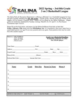 3v3 Youth Basketball