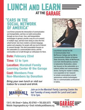 Lunch & Learn at The Garage