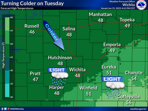 Colder Tuesday Temps