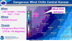 Dangerous Wind Chills Expected