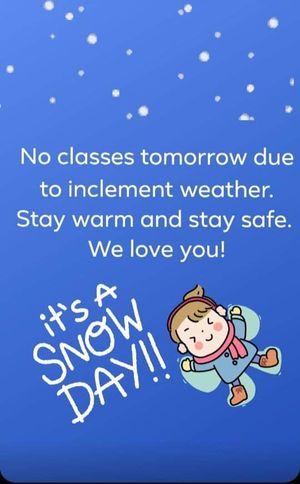 Center for Theatre Arts Weather Announcement