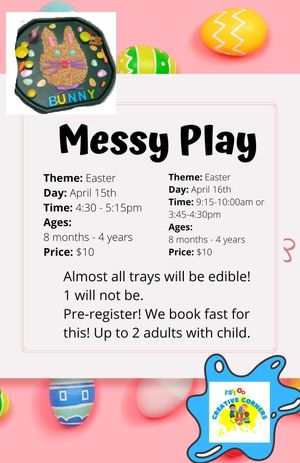 Messy Play at Kids Creative Corners