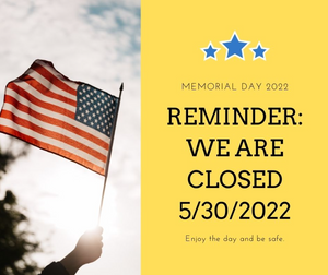 OCCK Closed Memorial Day