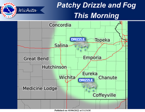Patchy Drizzle & Fog This Morning
