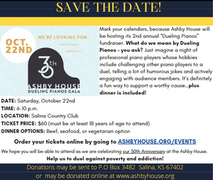 Ashby House Announces Dueling Pianos Gala 2022
