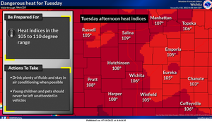 Dangerous Heat For Tuesday