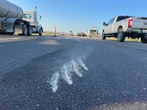 Concrete Truck Rolls on I-135