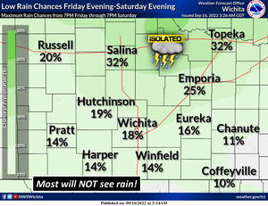 Slight Chance For Rain Tonight-Tomorrow