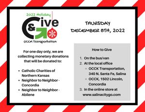 Holiday Give & Go