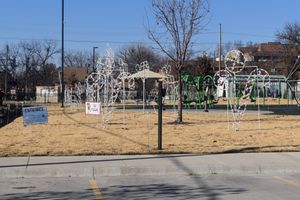 Olivia's Playground Decorated for Christmas
