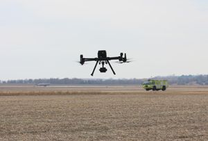 K-State UAS Shows High Value In Airport Crash Simulation Through FAA Funded Research “Operations Near & Around Airports.”