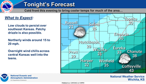 Cold Front Moves In Tonight