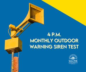 Monthly Siren Test Scheduled