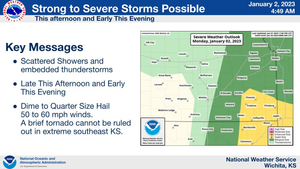 Strong To Severe Storms Possible