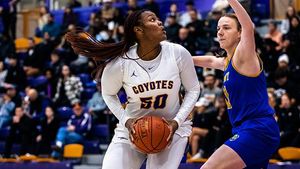 Strong 2nd Half Propels KWU Coyotes Over Falcons 70-57