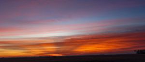 Sunrise over Salina on Jan. 1, 2023