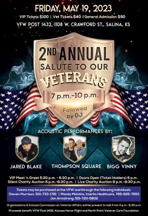 Grammy-Nominated Country Duo Thompson Square to Perform at 2nd Annual Salute to Our Veterans
