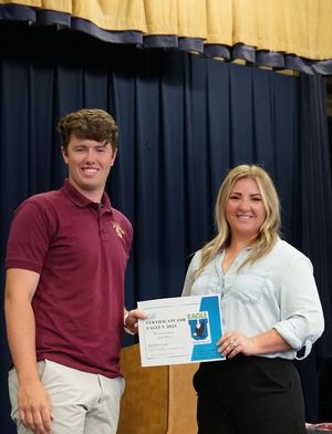Student Receives Eagle U Scholarship