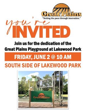 Great Plains Playground Dedication