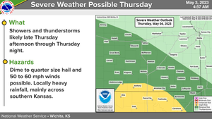 Severe Weather Possible Thursday