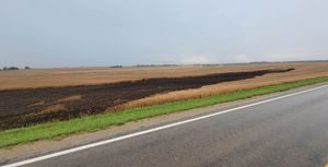 Field Fire in Southeast Saline County