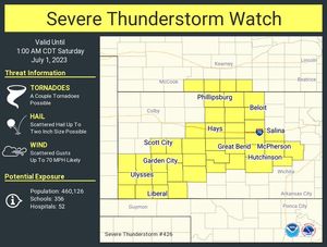 Severe Thunderstorm Watch Issued