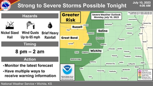 Strong To Severe Storms Possible Tonight