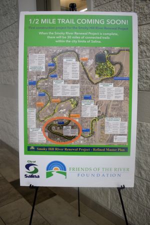 Scenic Trail Alongside YMCA & Smoky Hill River Nearing Conclusion