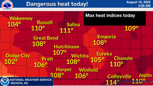 Heat Index Of 111 Expected Today