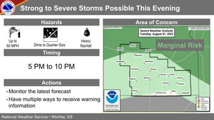 Strong To Severe Storms Possible This Evening