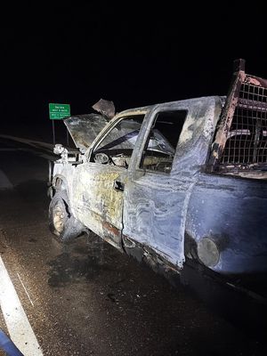 Weekend Vehicle Fire on Interstate 135