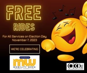 OCCK Transportation Offers Free Rides During Kansas Mobility Week, Including on Election Day