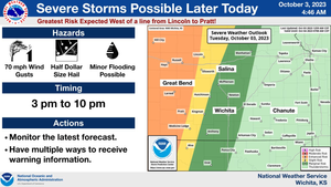 Severe Storms Possible Later Today