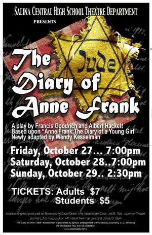 Central High School Theatre Presents The Diary of Anne Frank