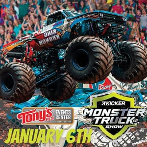 Kicker Monster Truck Show Stops at Tony's Pizza Events Center on January 6th