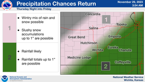 Chance For Rain/Snow Thursday Night