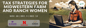 Virtual Workshop series to cover tax basics, strategies for Midwestern women in ag
