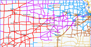 Winter weather closes highways in north central Kansas