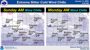 -32° Wind Chill Expected Sunday Morning