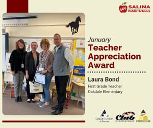 USD 305 Recognizes Outstanding Educators with Teacher Appreciation Awards