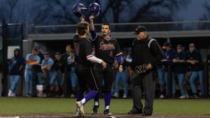 KWU Baseball holds on to knock off Baker 4-3 in home opener