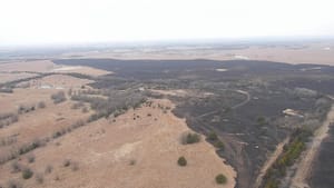 Fire Erupts Along South Side of I-135: Cause Yet to be Determined